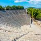 Ancient,Theatre,At,The,Asclepieion,Of,Epidaurus,In,Greece.