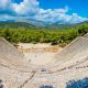 Ancient,Theatre,At,The,Asclepieion,Of,Epidaurus,In,Greece.