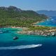 Aerial,Drone,Photo,Of,Secluded,Paradise,Bay,And,Small,Island