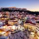 Athens,-,Panoramic,View,Of,Monastiraki,Square,And,The,Acropolis,