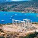 Aerial,Close,Up,View,Of,The,Ancient,Temple,Of,Poseidon